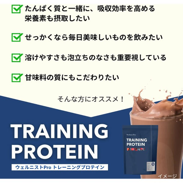 「Wellnist Pro Training Protein（黒糖キャラメル）」
