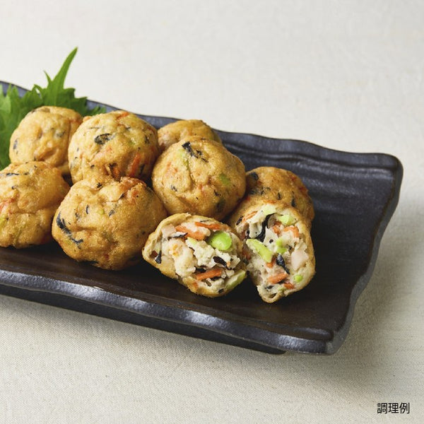 「えびと5種具材のふんわり揚げ」