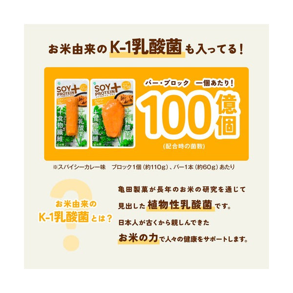 JOY GREEN「SOY PROTEIN+ スパイシーカレー バータイプ」