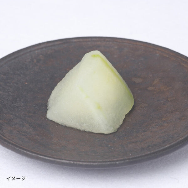 「冬瓜と枝豆の鶏そぼろ餡かけ（かにかま入り）」