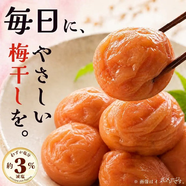 「減塩 訳あり 紀州南高梅 うす塩さらり味 塩分3％」270g
