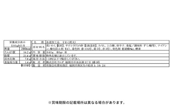 福岡県産「博多いわし明太」