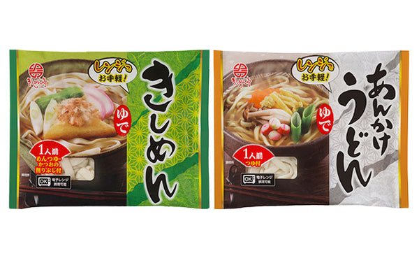 なごやきしめん亭「ゆできしめん＆あんかけうどん」