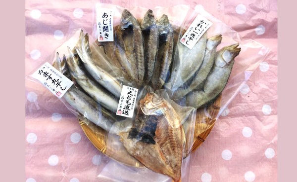 「干物8種類1セット＆エテカレイ一夜干し（10～12枚入）」