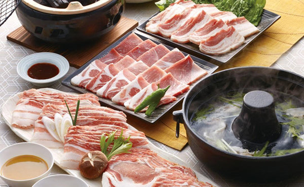 「九州産黒豚しゃぶしゃぶ肉＆焼肉セット」計1550g（SW-554）