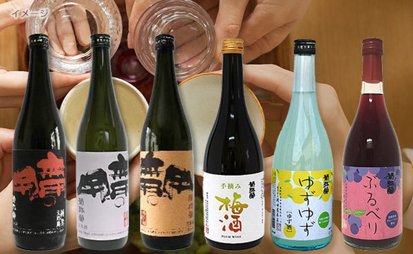 「日本酒3種＆果実系リキュール3種 飲み比べセット」