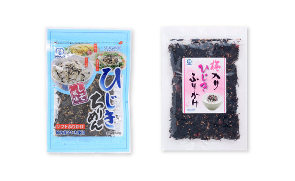 山忠「国産 ひじき白和えの素（豆腐半丁用）＆ひじきふりかけソフトタイプ3種」【レターパックプラス便】