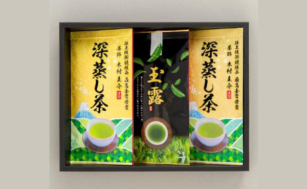 「静岡銘茶深蒸し茶セット（深蒸し茶 優・玉露）」計3個（I642P1374A）