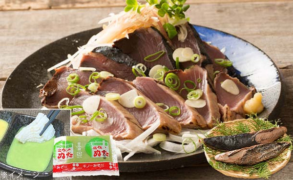 「鰹のたたき（にんにくのぬた付き）」