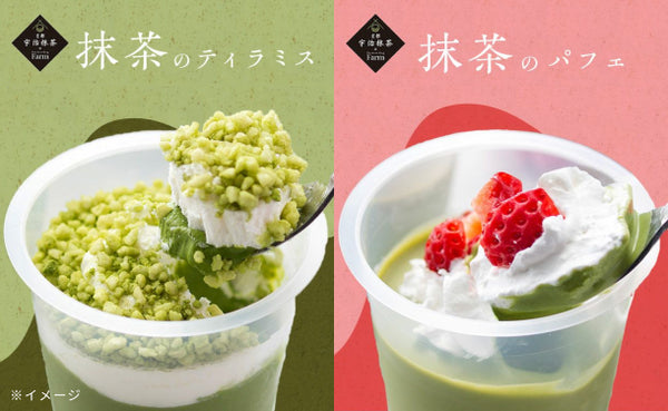 「京都・宇治抹茶パフェ＆ティラミスのアイスセット」