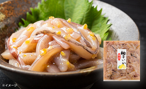 「イカの塩辛（柚子風味）」