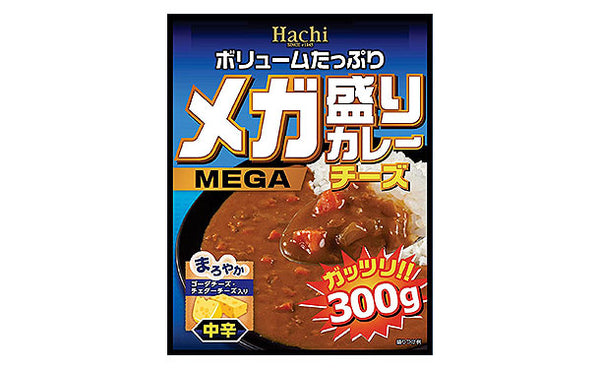 ハチ食品「メガ盛りカレー チーズ 中辛」