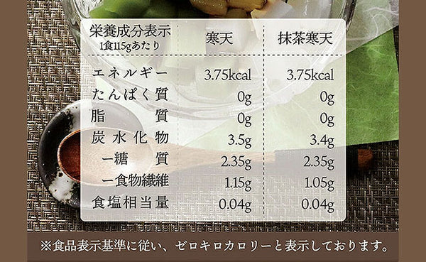 チュチュル「カロリーゼロ黒蜜寒天 詰め合わせセット」